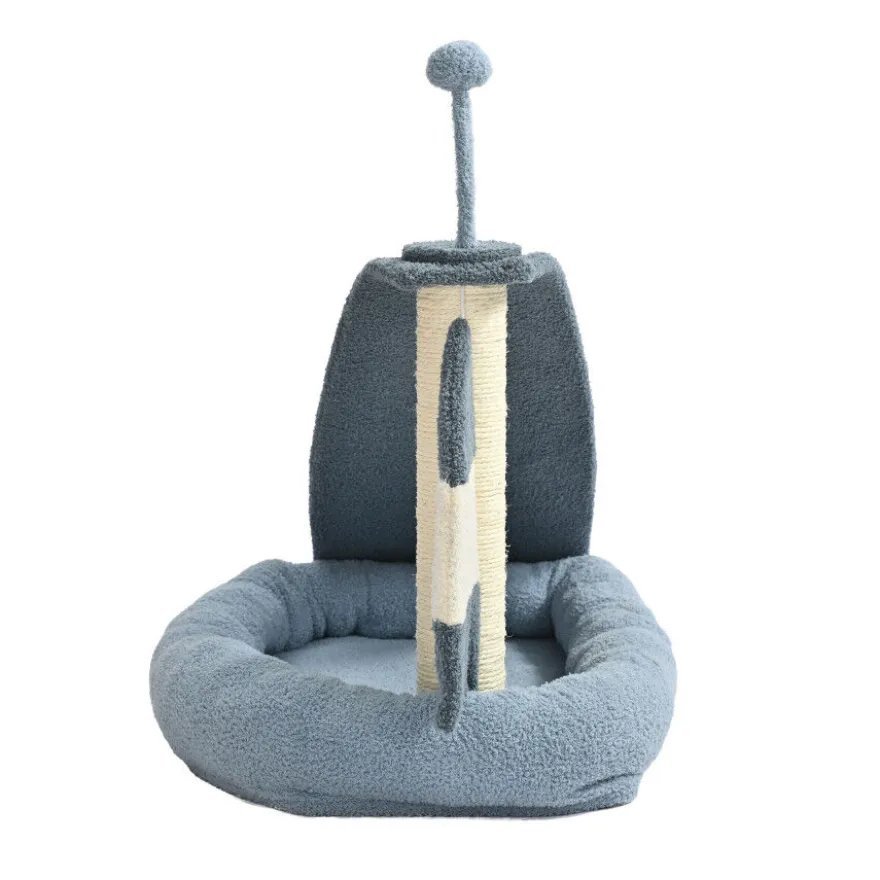 Leeby Koko rascador con cama y juguete para gatitos