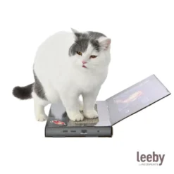 Leeby Lily rascador de cartón en forma de ordenador para gatos