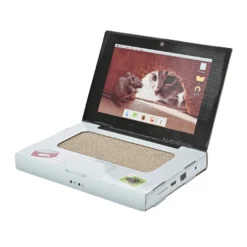 Leeby Lola rascador de cartón en forma de ordenador para gatos