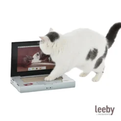 Leeby Lola rascador de cartón en forma de ordenador para gatos