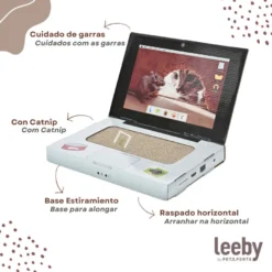 Leeby Lola rascador de cartón en forma de ordenador para gatos