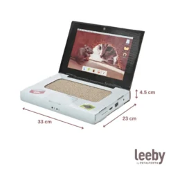 Leeby Lola rascador de cartón en forma de ordenador para gatos