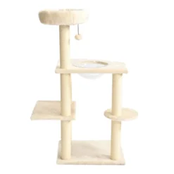 Leeby Luna árbol rascador con cama y juguete para gatos