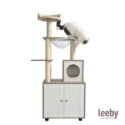 Leeby Luna árbol rascador con mueble para gatos