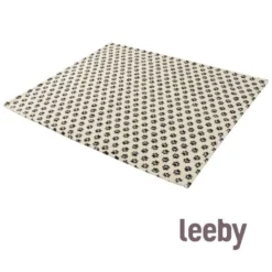 Leeby Manta de Lana con Estampado de Huellas para perros