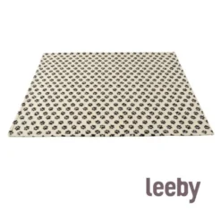 Leeby Manta de Lana con Estampado de Huellas para perros