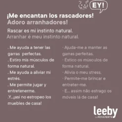 Leeby Miaou tabla rascador de cartón para gatos