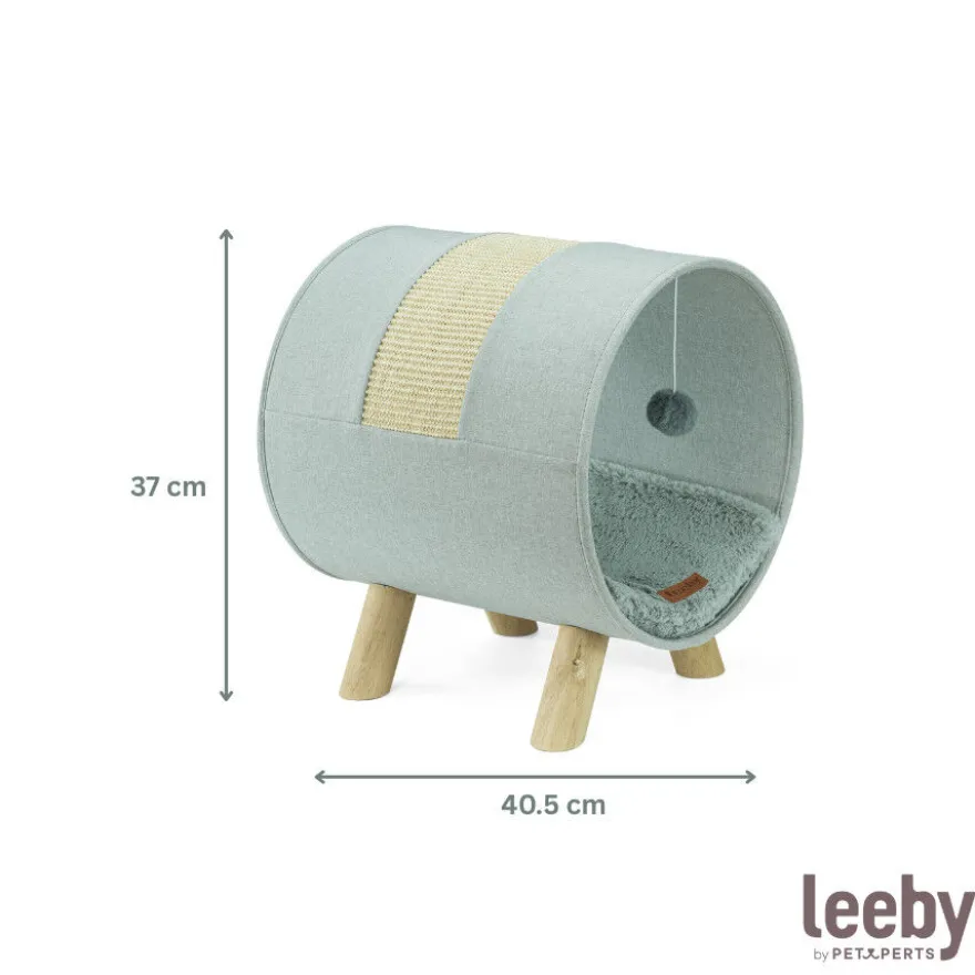 Leeby Saffira cama con rascador y juguete para gatos