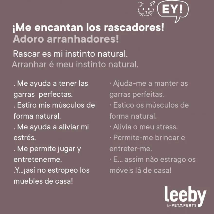 Leeby Saffira cama con rascador y juguete para gatos