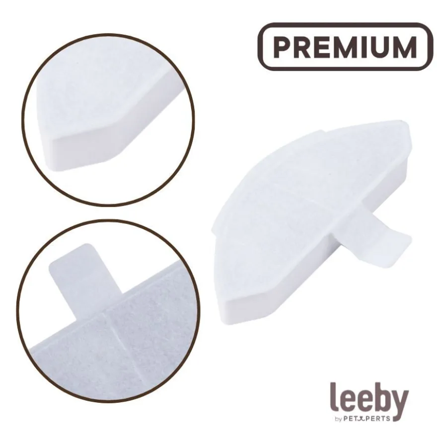 Leeby Set 3 Recambios de Filtros para Fuente sin Cable de perros y gatos