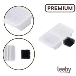 Leeby Set 3 Recambios de Filtros para Fuente Koko de perros y gatos