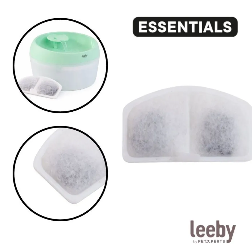 Leeby Set 2 Recambios de Filtros para Fuentes de gatos