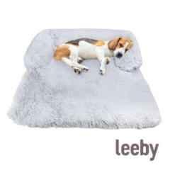 Leeby Sofá Anti Estrés Gris para perros