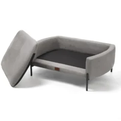 Leeby sofá elevado gris para perros
