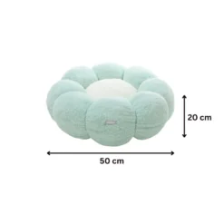 Leeby Sofá Flower Bed Swirl Azul para perros