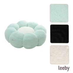 Leeby Sofá Flower Bed Swirl Azul para perros