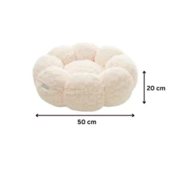 Leeby Sofá Flower Bed Swirl Beige para perros