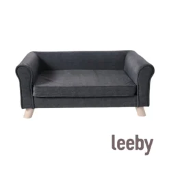 Leeby sofá negro para perros