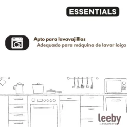 Leeby Taza Medidora Transparente para perros y gatos
