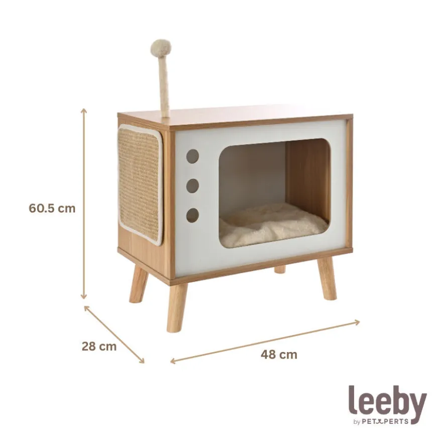 Leeby Thierre TV cama nido rascador para gatos
