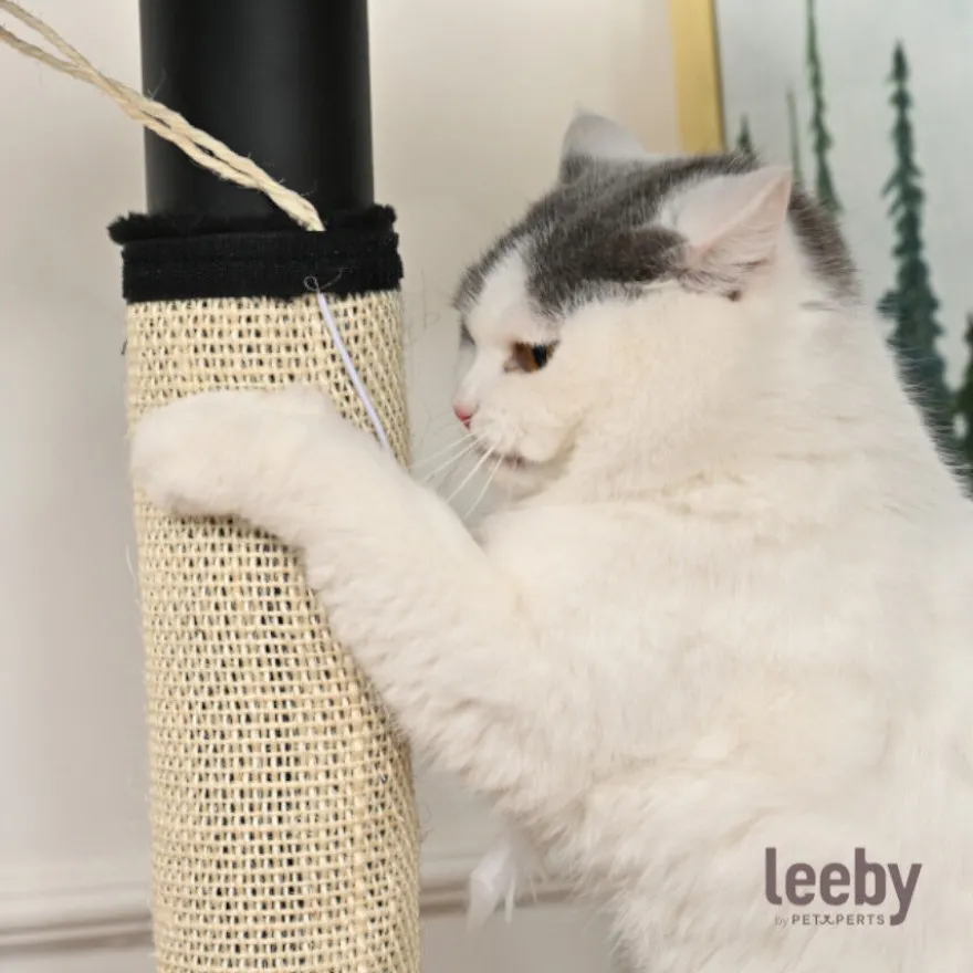 Leeby Tito rascador para pata de mesa con juguete para gatos