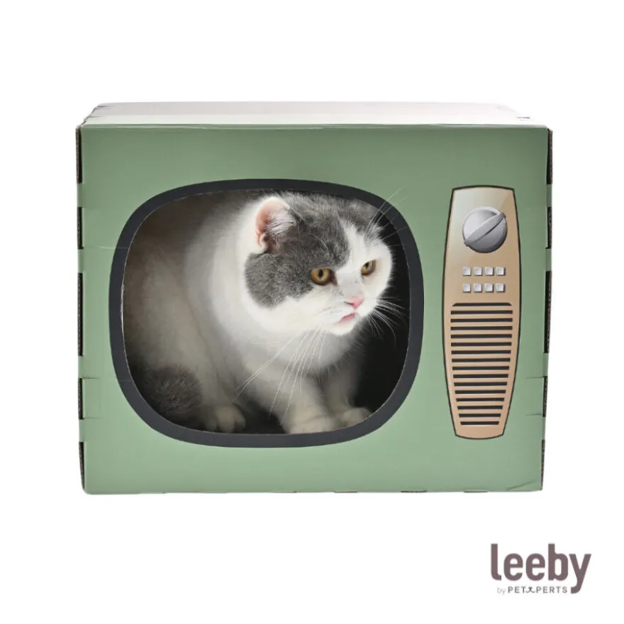Leeby Tommy TV cama nido rascador de cartón para gatos