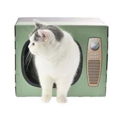Leeby Tommy TV cama nido rascador de cartón para gatos