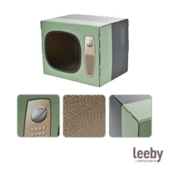 Leeby Tommy TV cama nido rascador de cartón para gatos