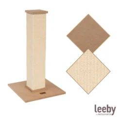 Leeby Vida rascador de sisal cuadrado para gatos