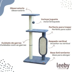 Leeby Voltaire torre rascador con juguete para gatos