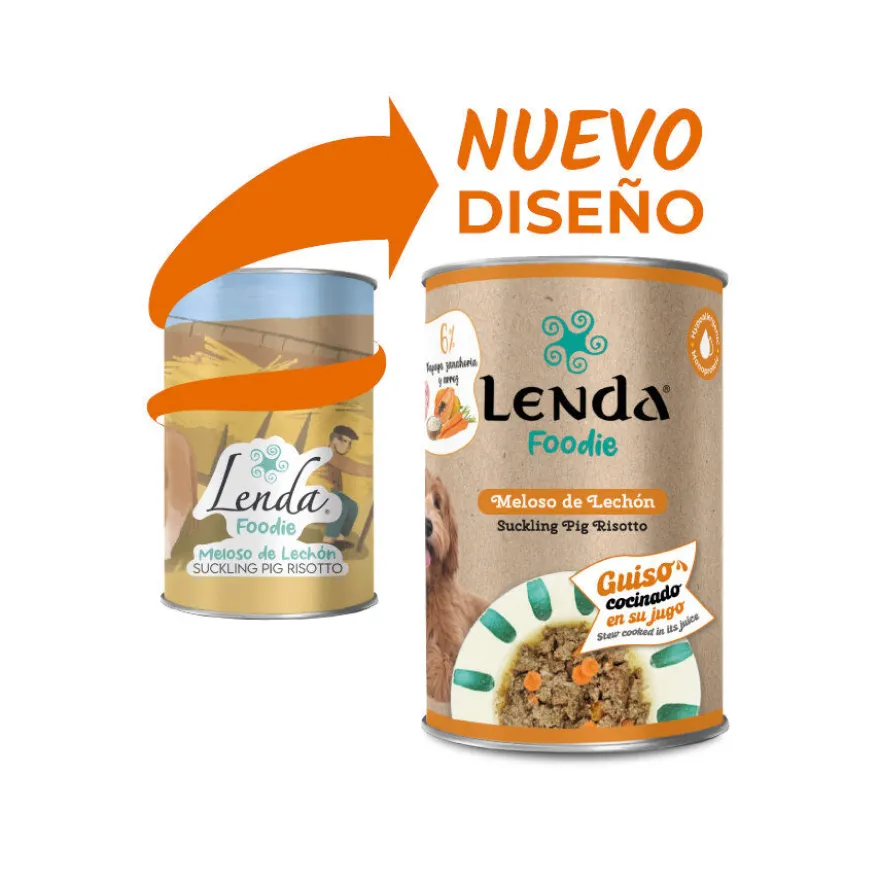 Lenda Meloso de Lechón lata para perros