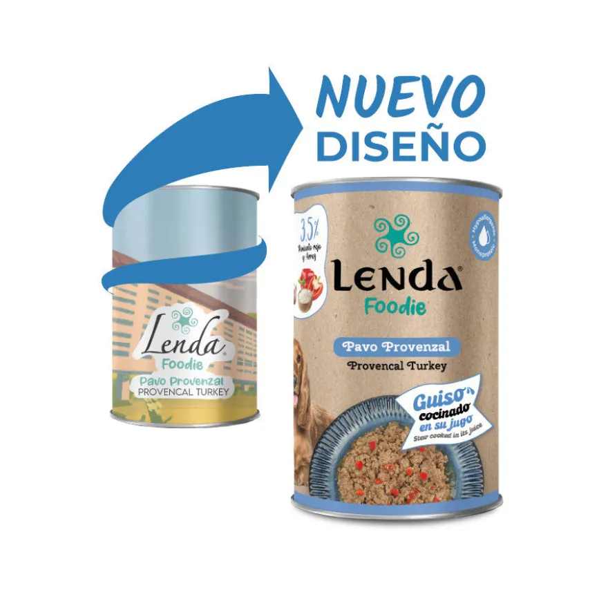 Lenda Pavo Provenzal lata para perros