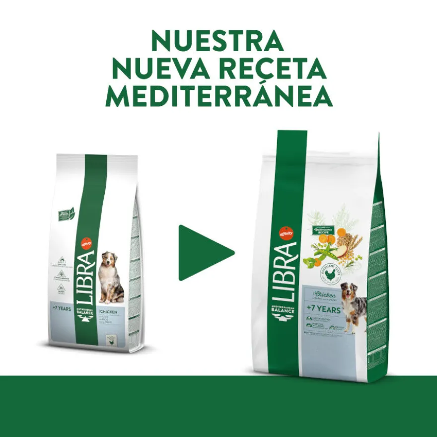 Libra +7 Pollo pienso para perros