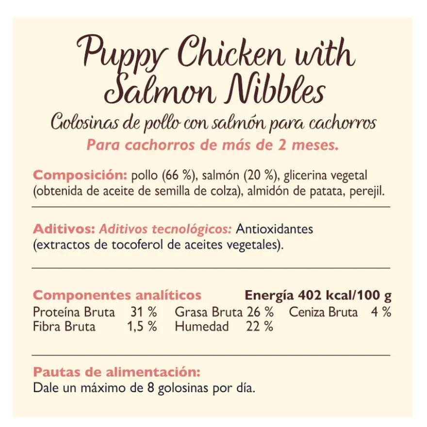 Lily's Kitchen Bocaditos Puppy Pollo y Salmón para perros