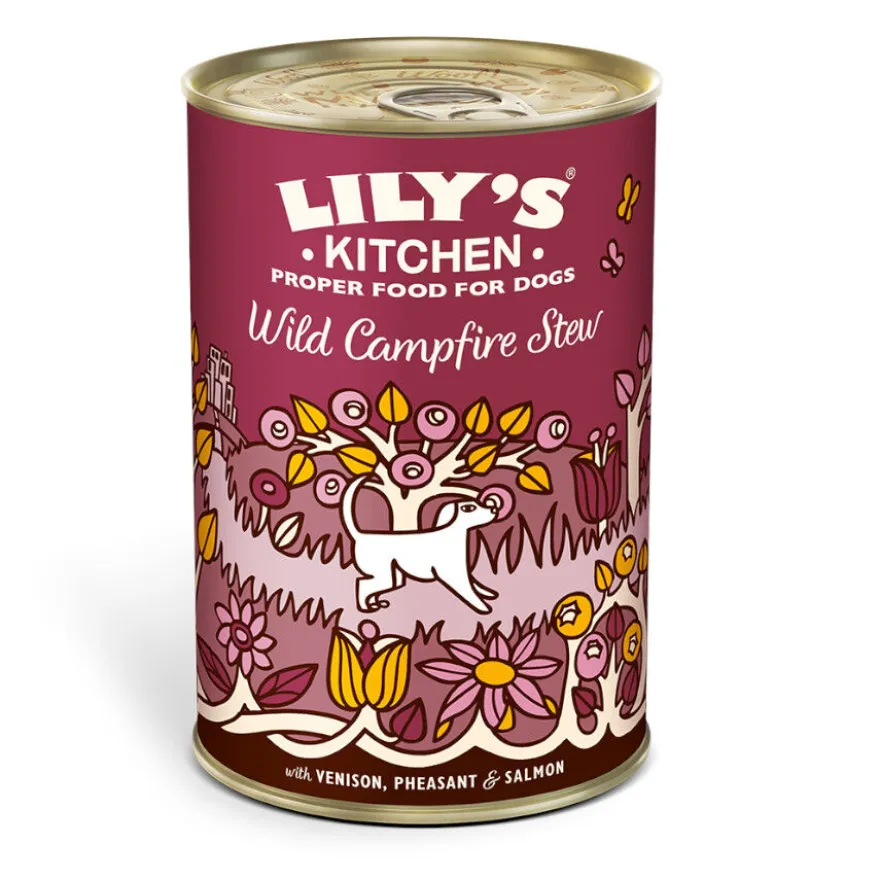 Lily's Kitchen venado y faisán lata para perros.