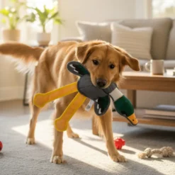 LOVE THE EARTH Peluche Resistente Pato con Sonido para perros
