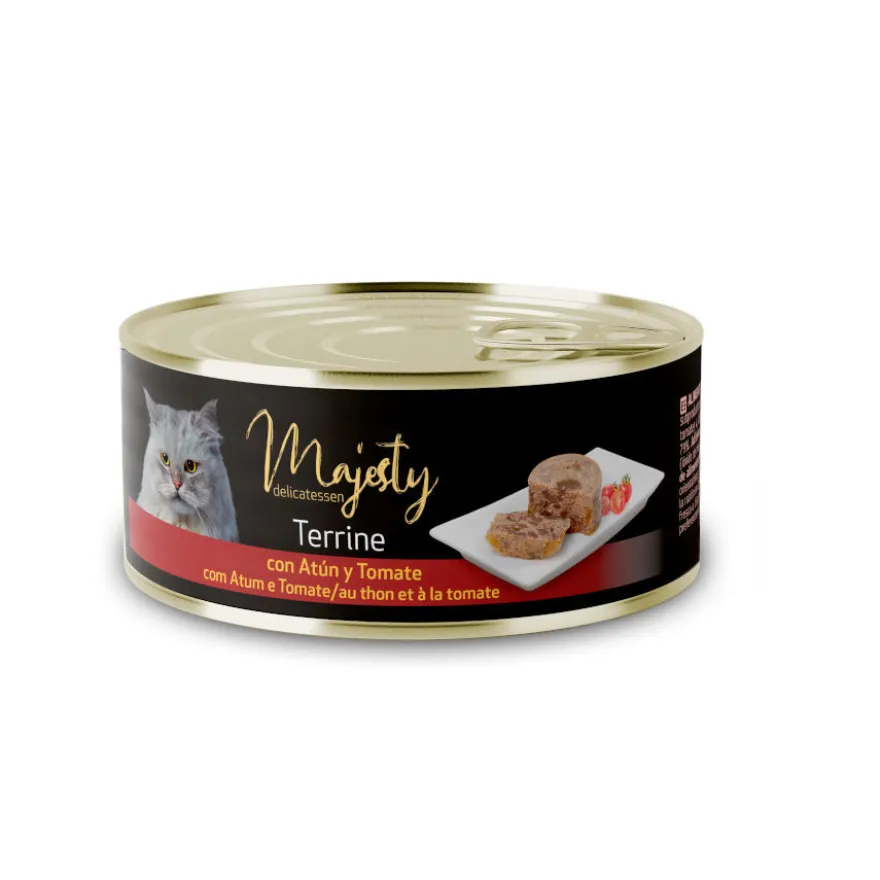 Majesty Adult Terrine Atún y Tomate lata para gatos