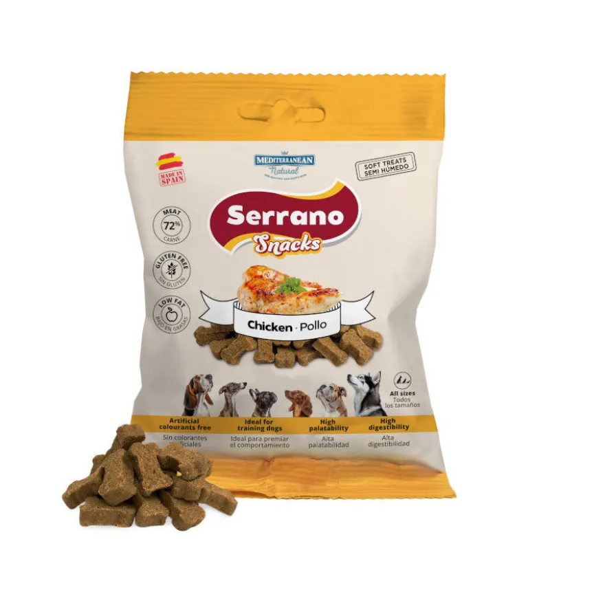 Mediterranean Natural Serrano Galletas Pollo para perros