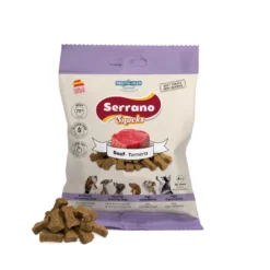 Mediterranean Natural Serrano Galletas Buey para perros