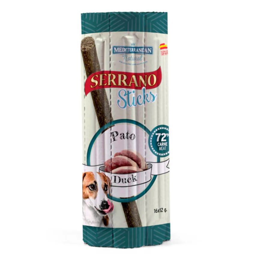 Mediterranean Natural Serrano Barritas de Pato para perros