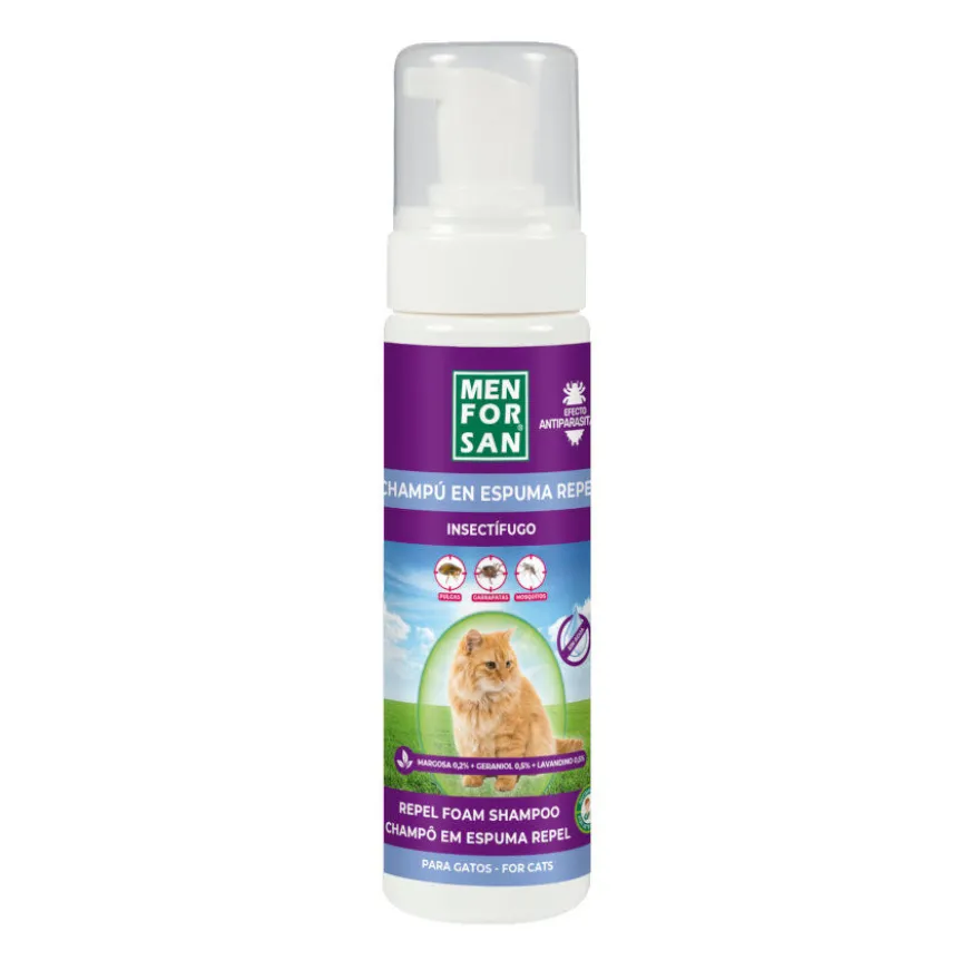 Menforsan Champú en espuma anti-insectos para gatos