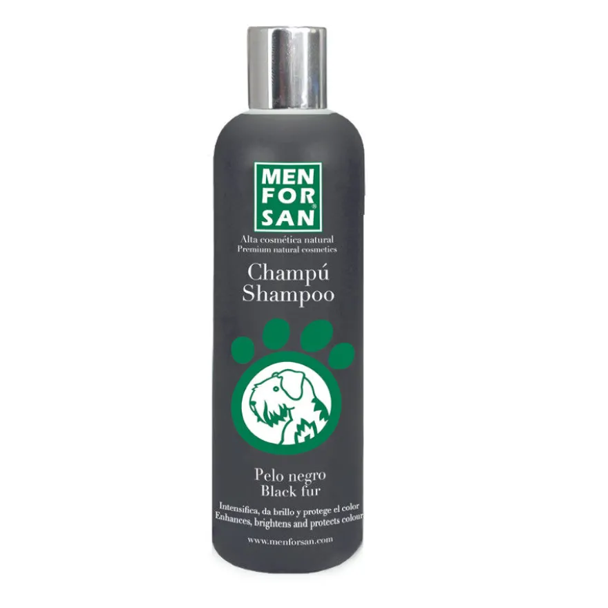 Menforsan champú pelo negro para perros