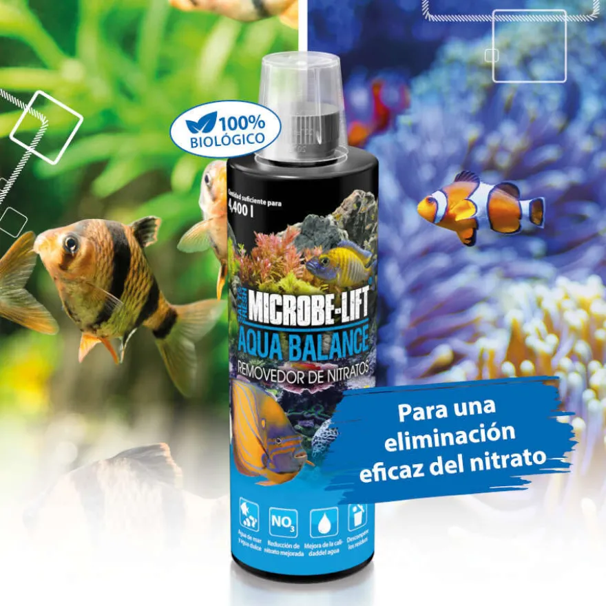 Microbe-Lift Aqua Balance Removedor de Nitratos para acuarios