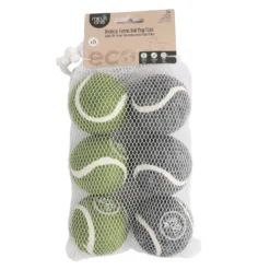 Minus One Bouncy Tennis Ball Pack de 6 pelotas de tenis para perros
