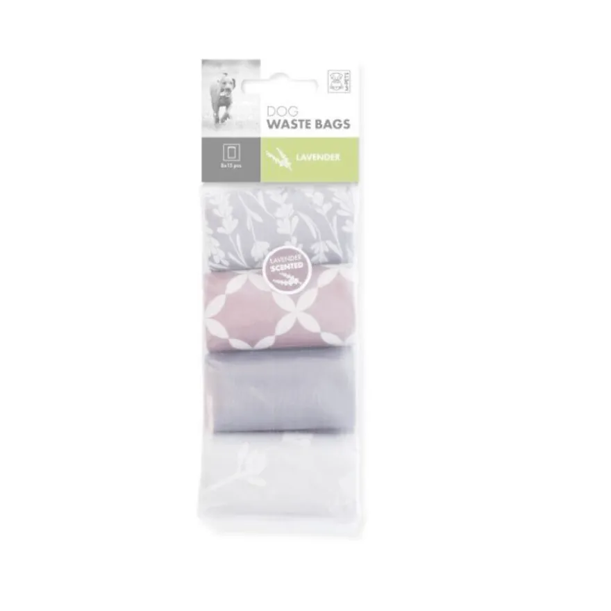 M-Pets Lavender Bolsas Perfumadas para heces de perros
