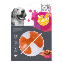 M-Pets Yummy Juguete Bola con Sabor a Tocino para perros
