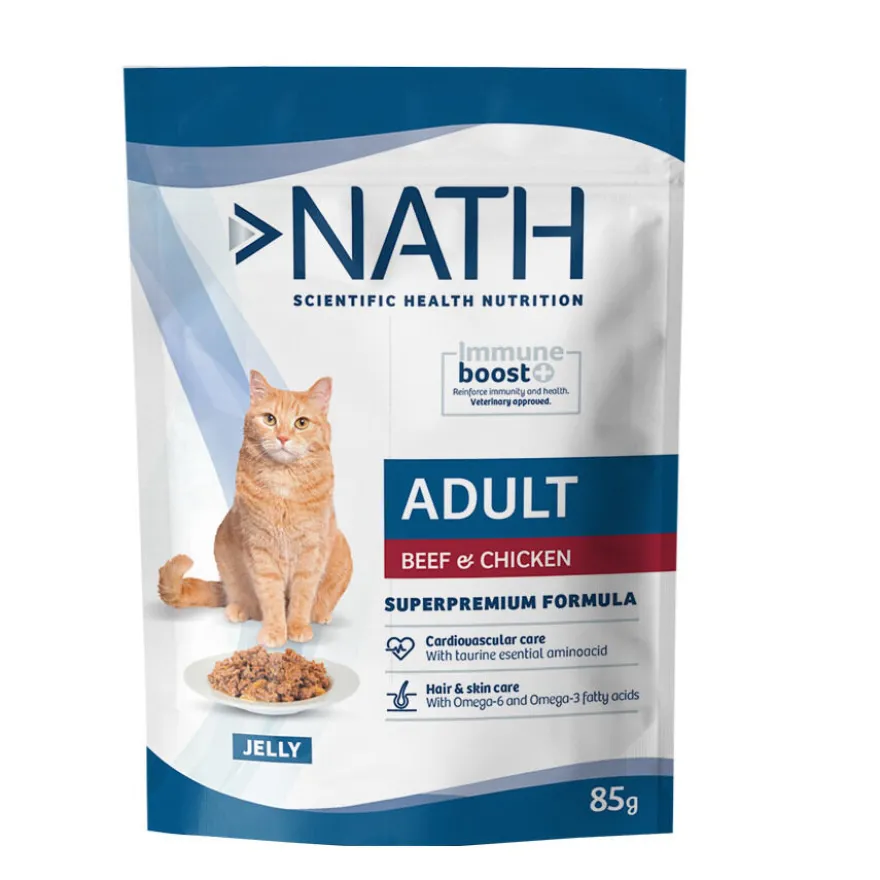 Nath Adult Ternera y Pollo en Gelatina sobre para gatos