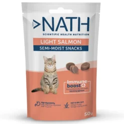 Nath Bocaditos Light Semihúmedos de Salmón para gatos