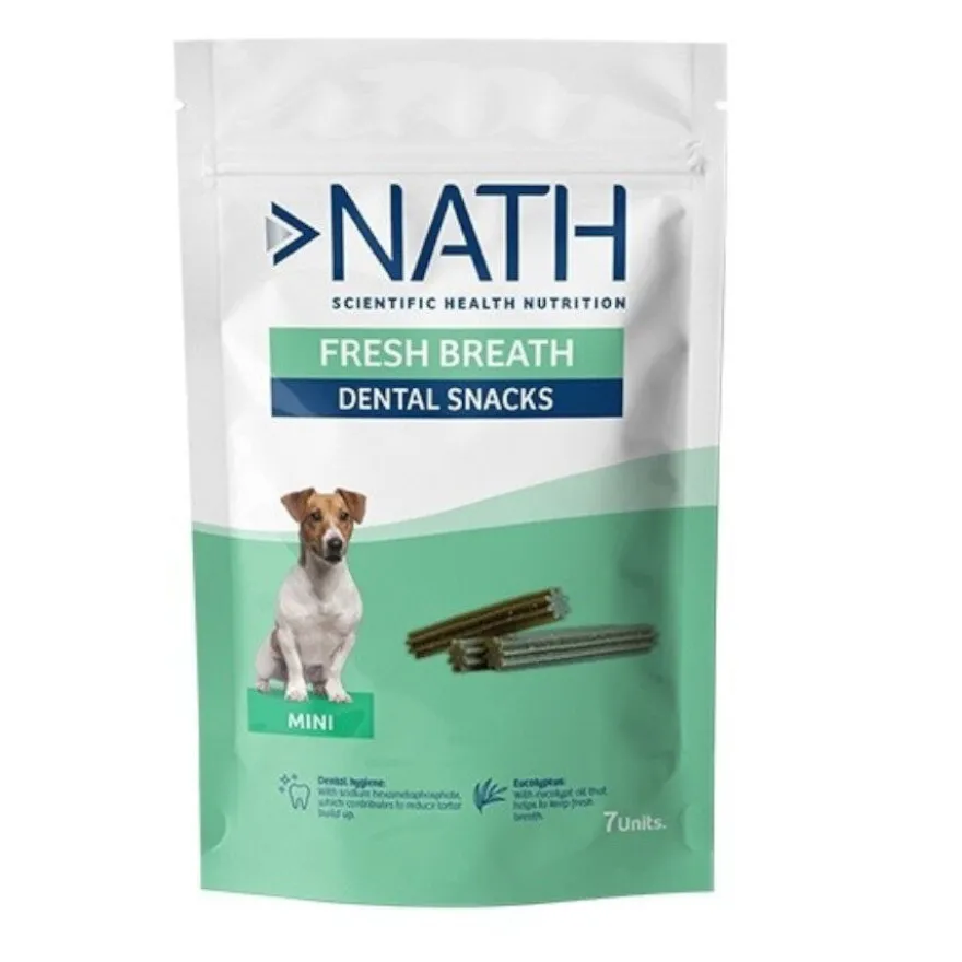 Nath Snacks Dentales Mini Fresh Breath para perros
