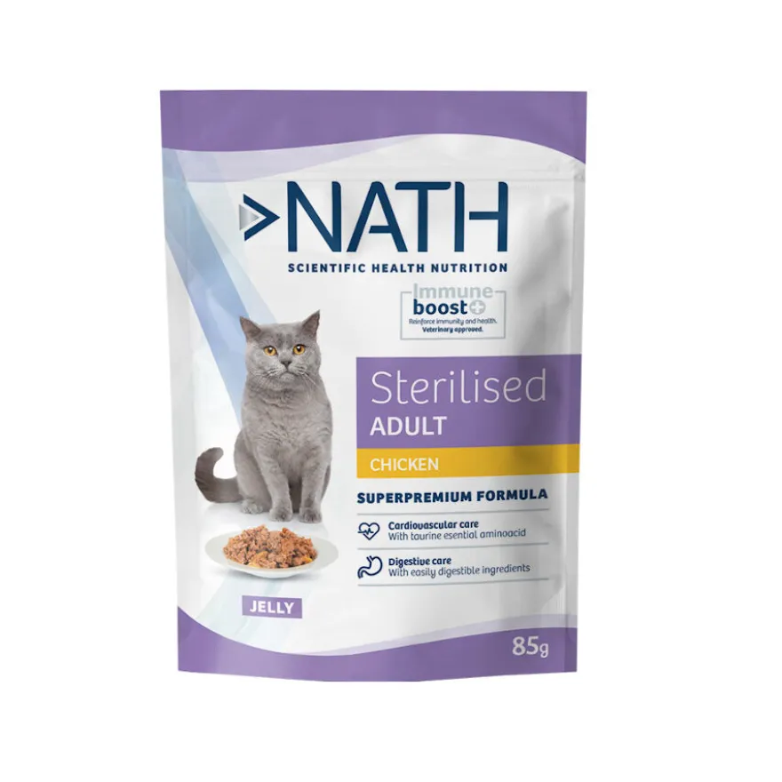 Nath Sterilised Adult Pollo en Gelatina sobre para gatos